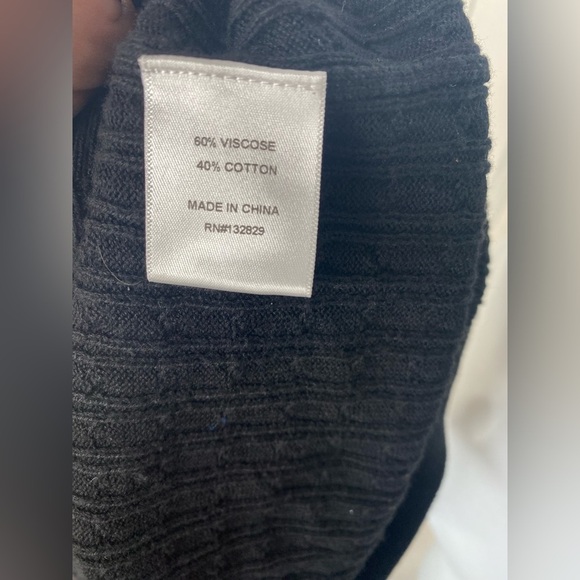 LOVERS + FRIENDS Bella Black Pearl Diamond like Button-Down Mini Sweater Dress - Picture 12 of 13